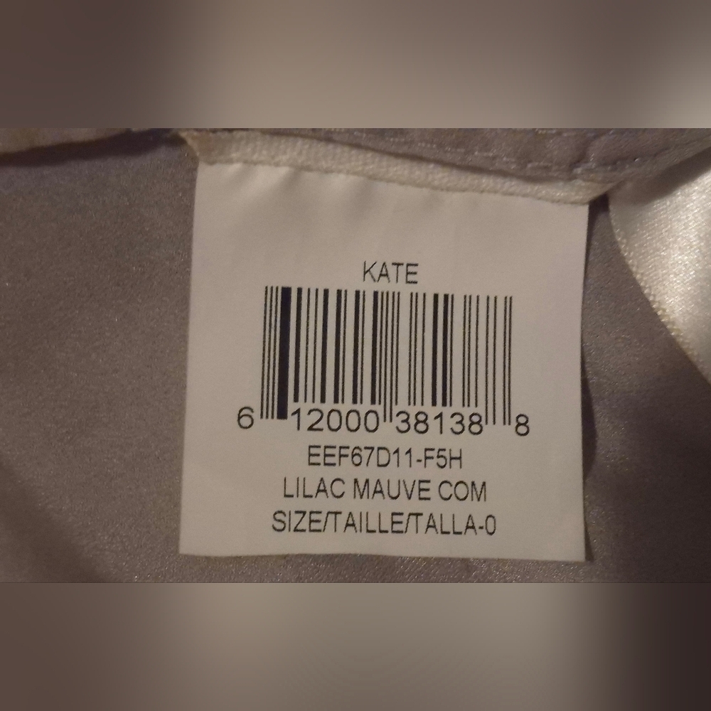 BCBGMAXAZRIA “Kate” Strapless Lace Sequin Dress — Lilac Mauve (Size 0) - Picture 7 of 9